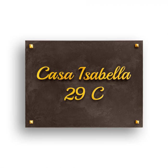 Texto volado en placa base